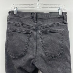 Madewell 10" High Rise Skinny Jeans Stretch Washed Black Denim 30 Petite